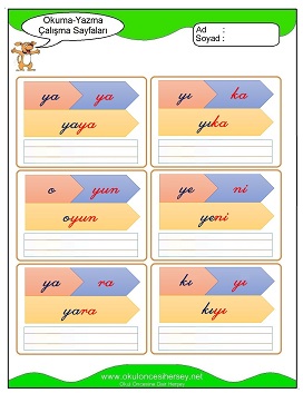 y sesi Grubu Çalışma Sayfaları